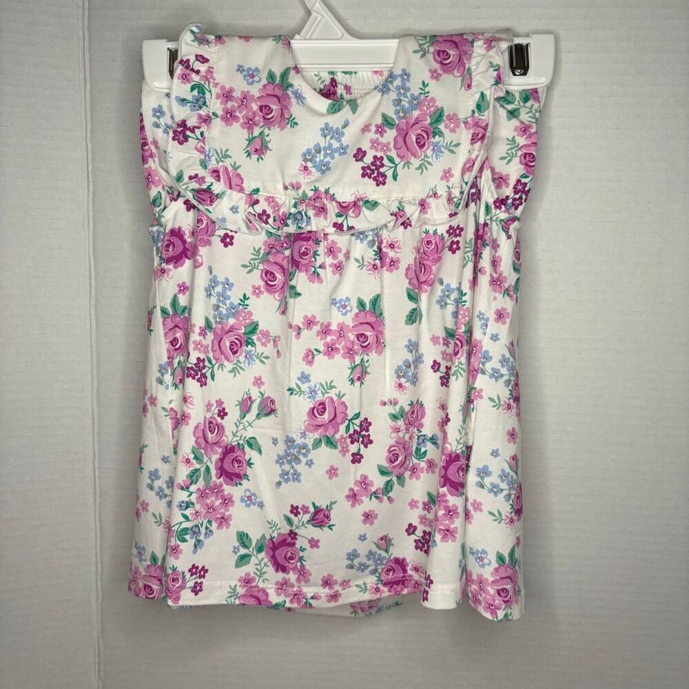 Angel Dear Baby Pink Cute Little Roses Ruffle Top and Bloomer Bamboo 18-24M NWT